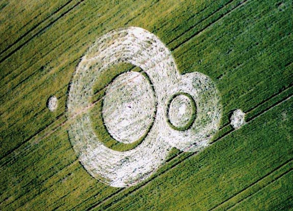 crop circle at Silbury Hill |  June 26 2005