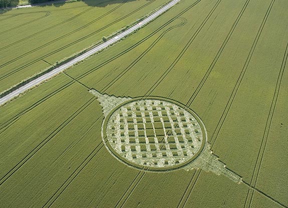 crop circle at Stephens Castle |  June 20 2005