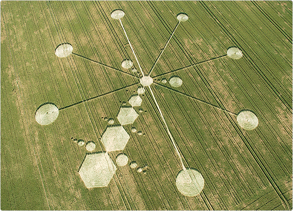 crop circle at Milk Hill |  July 17 2005