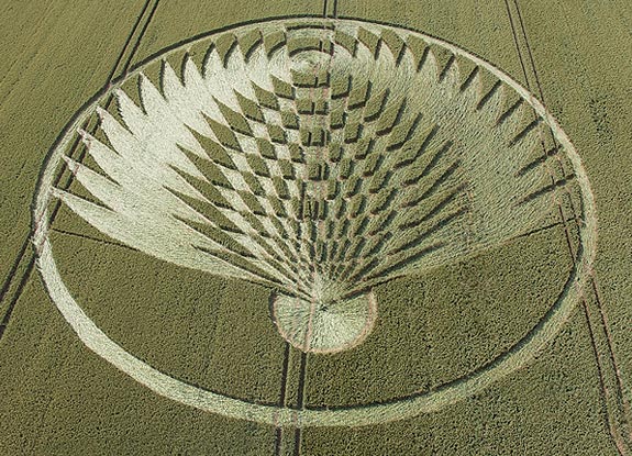 crop circle at Uffington |  July 08 2006