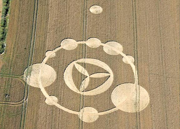 crop circle at Stanton Bridge | July 14 2007