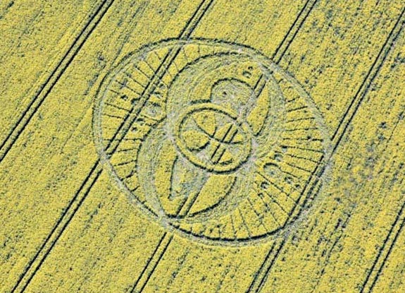 crop circle at West Kennett | April 19 2009