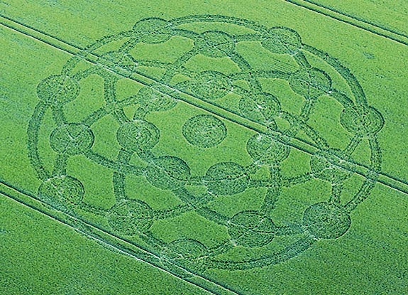 crop circle at Barbury Castle | May 24 2009