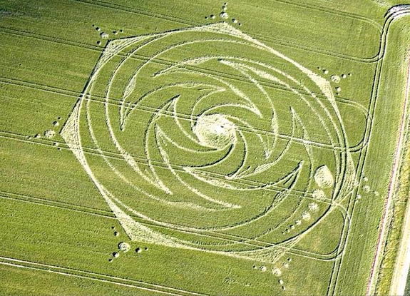 crop circle at Milk Hill | June 02 2009