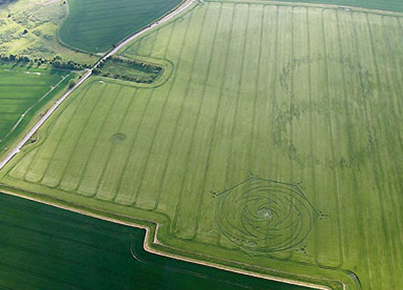 crop circle at Milk Hill | June 02 2009