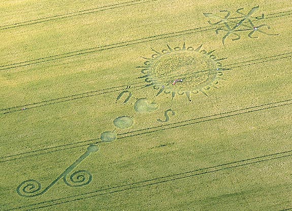 crop circle at Milk Hill | June 27 2009