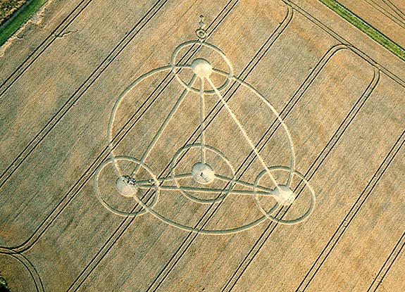 crop circle at Woodborough Hill | July 22 2009