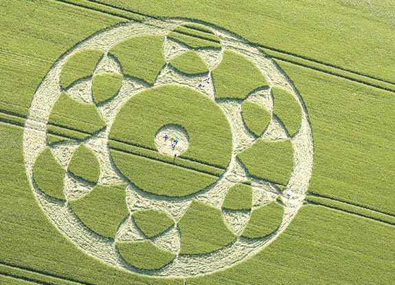 crop circle at Silbury Hill | May 31 2010