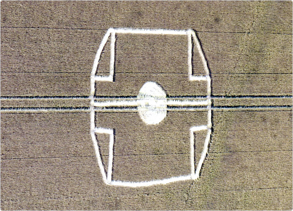 crop circle at Uffington White Horse | June 26 2011