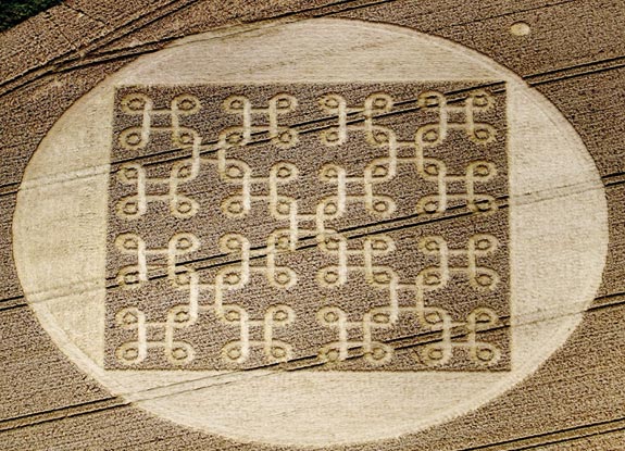 crop circle at Cheesefoot Head | August 09 2012