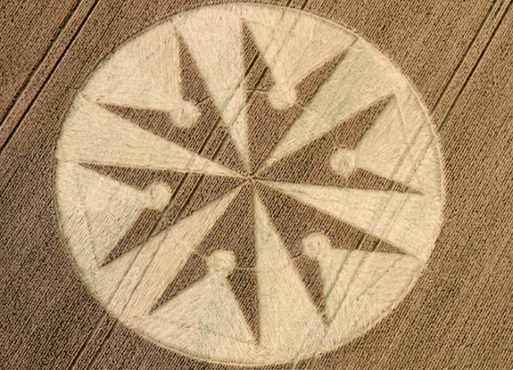 crop circle at Chute Causeway | August 10 2013