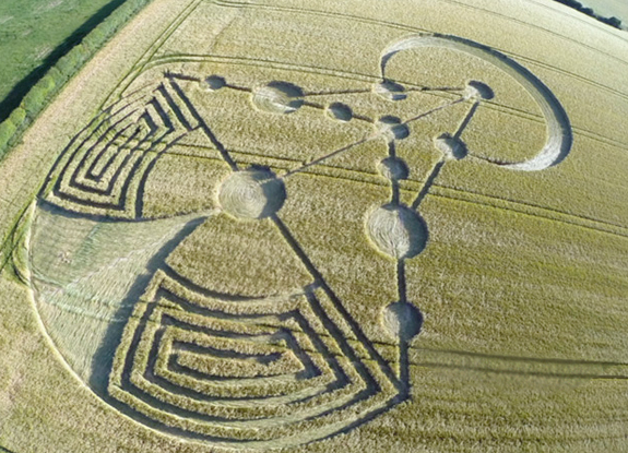 crop circle at Badbury Rings | June 17 2014