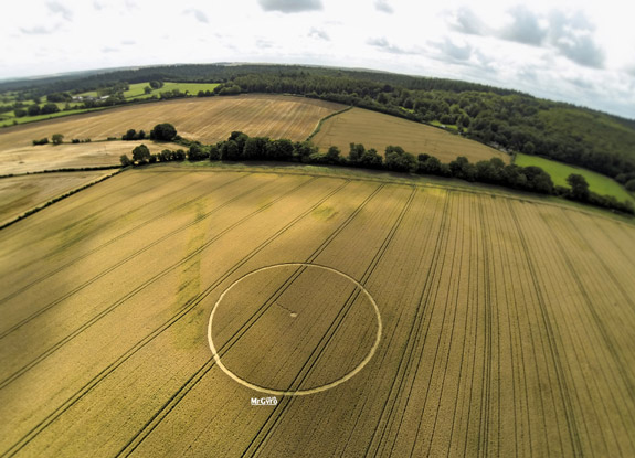 crop circle at Cley Hill | July 24 2015