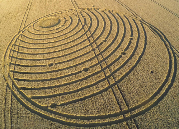 crop circle at Woodway Bridge | August  24 2016