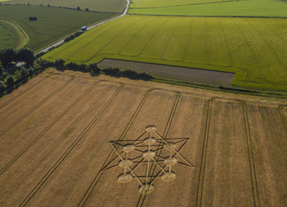 crop circle at Badbury Rings | June 16 2017