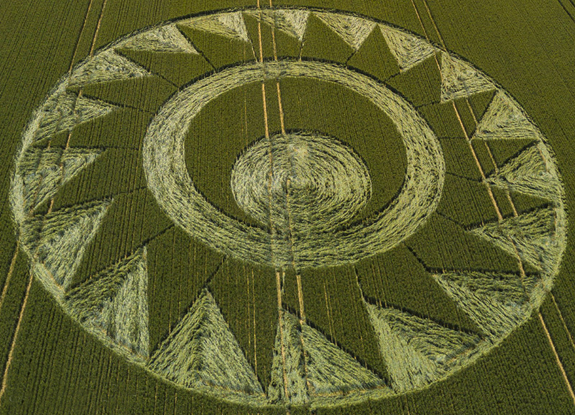 crop circle at Cheesfoot Head | June 17 2017