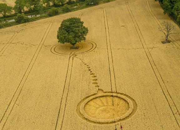 crop circle at Wooton Wawen | August 7 2017