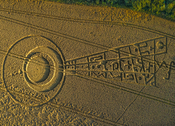 crop circle at Sutton Hall | August 17 2017