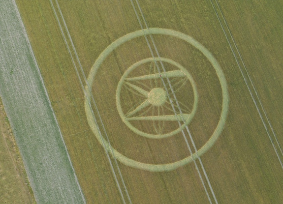 crop circle at Woodborough Hill | July 14 2019