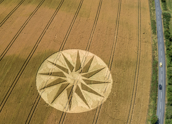 crop circle at Westbury White Horse | July 20 2019