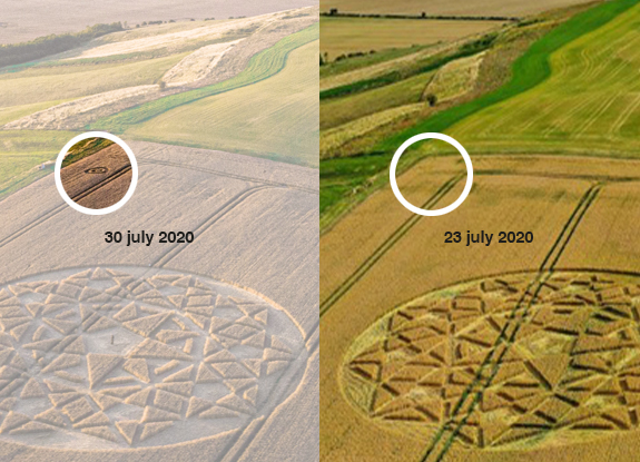 crop circle in Hackpen Hill | July 30 2020