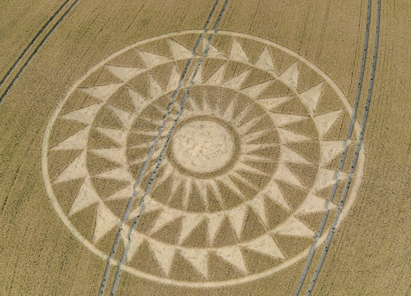 crop circle in Woolstone | August 9 2020