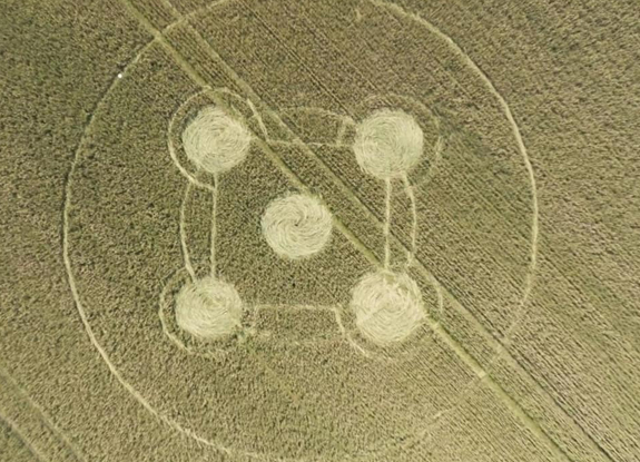 crop circle in Old Whittington | July 18 2021