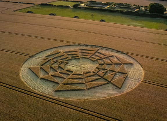 crop circle at Barbury Castle | July 18 2022